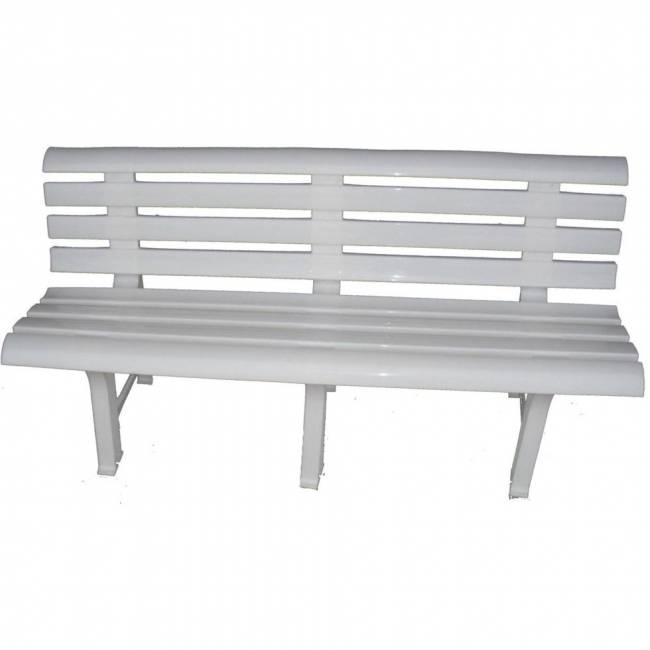 Скамья пластиковая белая
