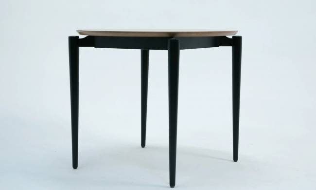 Стол Pawook К 90 чёрный/натур