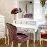 Туалетный стол Малонн Ави с секретером и зеркалом Белый