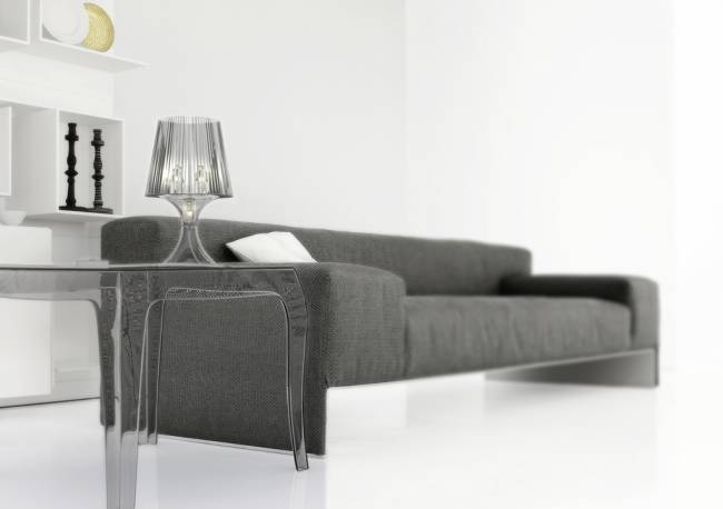 Столик прозрачный журнальный Queen прозрачный 510х510х430 мм