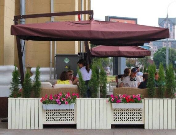 Зонт на боковой опоре «Усиленный» 3 х 3