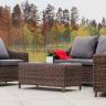 "Кон Панна" лаунж-зона из искусственного ротанга, цвет коричневый