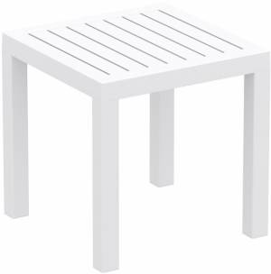 Столик пластиковый для лежака Ocean Side Table белый 450х450х450 мм
