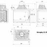 Топка Kratki SIMPLE/Z/S/P/BS, угловое стекло справа