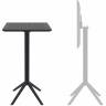 Стол пластиковый барный складной Sky Folding Bar Table 60 черный 600х600х1080 мм