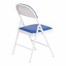 Стул складной Фолдер/Folder (мод.3022G)/1 шт. в упаковке каркас: металл, сиденье/спинка: экокожа, 46.5х47.5х79см, синий/белый синий, белый каркас: металл, сиденье/спинка: экокожа Стул складной Фолдер/Folder (мод.3022G)/1 шт. в упаковке каркас: металл, сиденье/спинка: экокожа, 46.5х47.5х79см, синий/белый синий, белый каркас: металл, сиденье/спинка: экокожа