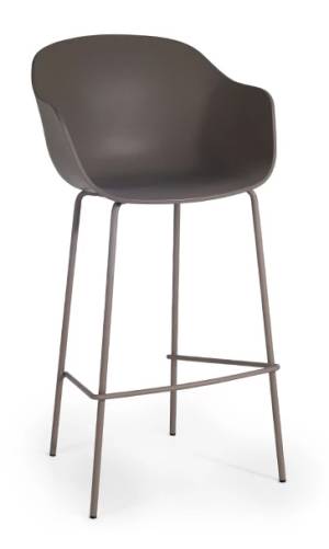 Кресло барное пластиковое Globe-K Bar тортора 610х580х1120 мм