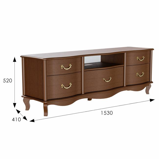 ТВ-тумба Джульетта-2 орех Л