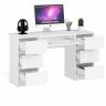 Компьютерный стол с двумя тумбами Мори МС-2 цвет белый