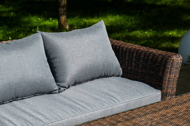 "Моккачино" обеденная группа из искусственного ротанга, цвет коричневый