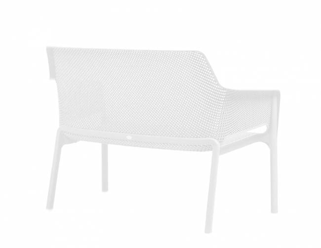 Диван пластиковый Net Bench белый 1160х700х860 мм