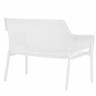 Диван пластиковый Net Bench белый 1160х700х860 мм
