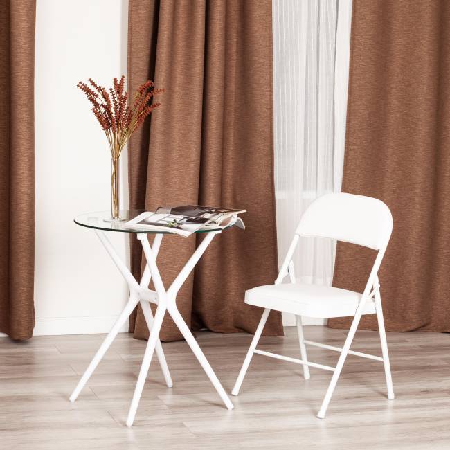 Стул складной Фолдер/Folder (мод.3022G)/1 шт. в упаковке каркас: металл, сиденье/спинка: экокожа, 46.5х47.5х79см, белый/белый белый каркас: металл, сиденье/спинка: экокожа Стул складной Фолдер/Folder (мод.3022G)/1 шт. в упаковке каркас: металл, сиденье/спинка: экокожа, 46.5х47.5х79см, белый/белый белый каркас: металл, сиденье/спинка: экокожа