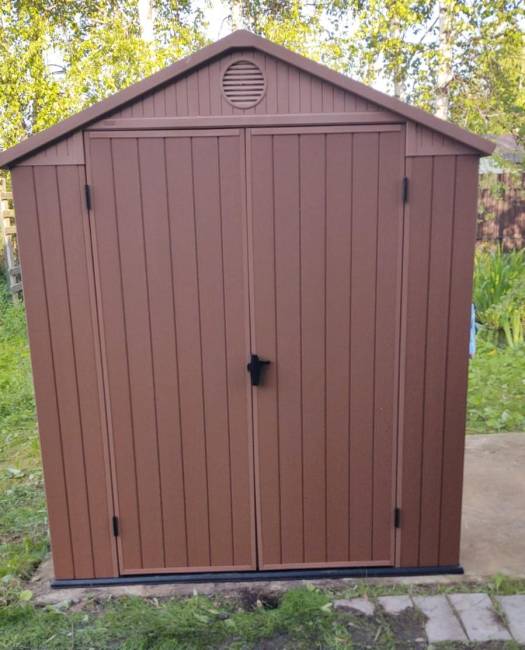 Сарай "Дарвин 6х6" (размеры 183 х 182 см), коричневый