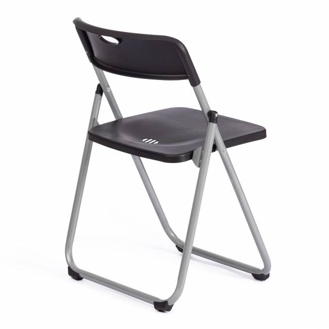 Стул складной Фолдер/Folder (мод.3017H) каркас: металл, сиденье/спинка: пластик, 49х46.5х73.5см, черный/серый  (Комплект из 6 шт.) черный, серый каркас: металл, сиденье/спинка: пластик