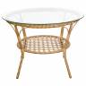 Стол Java (Ява) из искусственного ротанга, слоновая кость Стол Java (Ява) из искусственного ротанга, слоновая кость