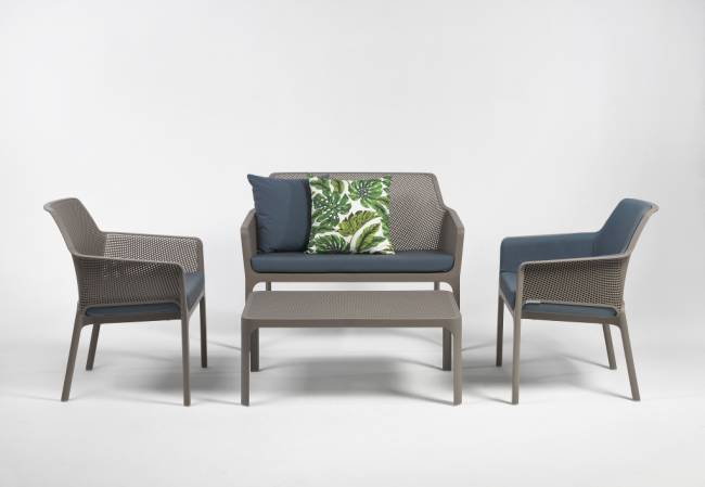 Диван пластиковый Net Bench тортора 1160х700х860 мм