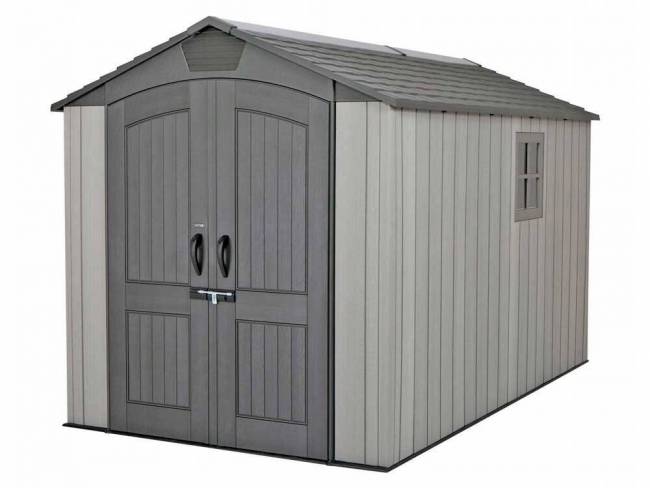 Пластиковый сарай WoodLook 7'х12 (60311) Пластиковый сарай WoodLook 7'х12 (60311)