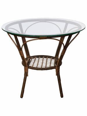 Стол Bali (Бали) из искусственного ротанга, орех