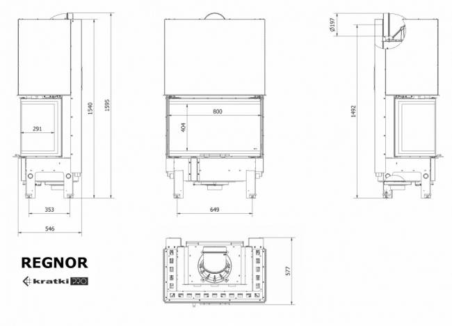 Топка Kratki PRO REGNOR