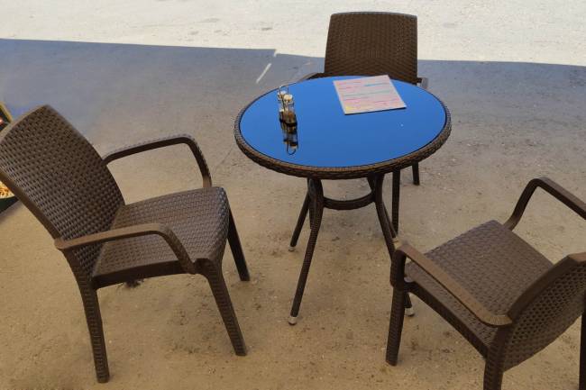 Стул B:rattan ИНДИАНА / INDIANA с подлокотниками, коричневый