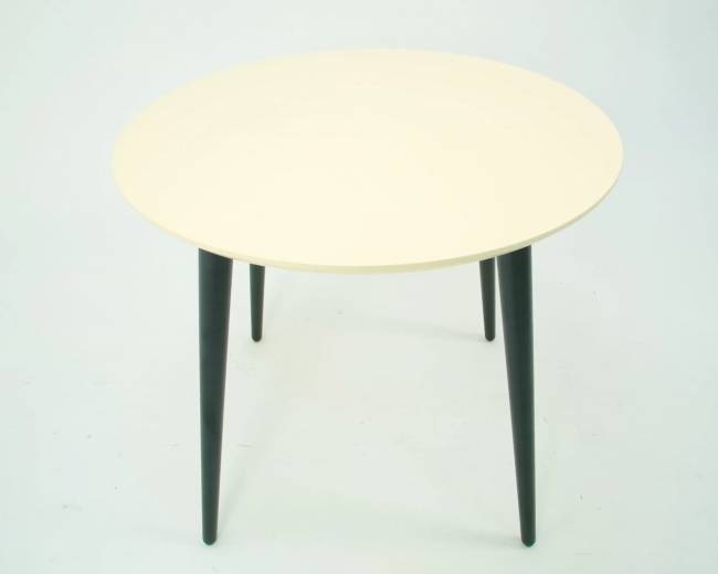 Стол Монте К 100 чёрное дерево/слоновая кость