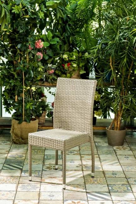 Плетеный стул ROME, банкетный, светло-коричневый