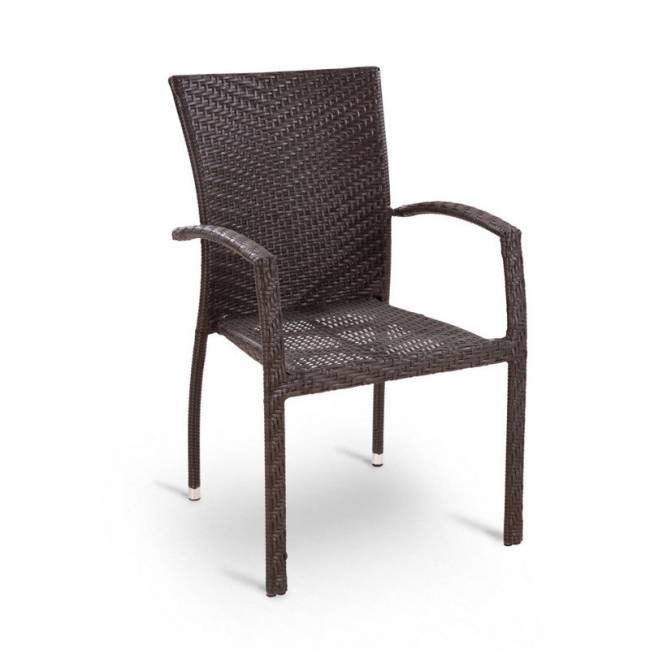 Кресло из искусственного ротанга Torino brown