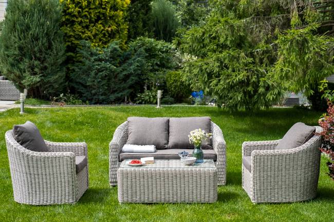 "Кон Панна" столик журнальный из искусственного ротанга, цвет бежевый "Кон Панна" столик журнальный из искусственного ротанга, цвет бежевый