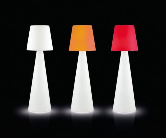 Торшер пластиковый уличный Pivot XL Lighting OUT белый Ø700х2100 мм