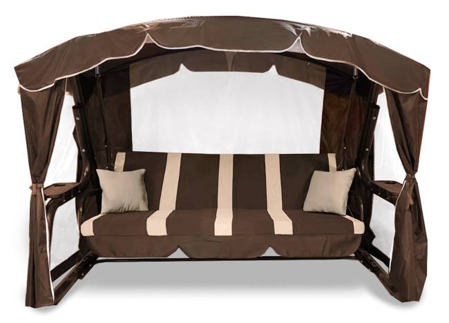 Качели садовые "Торонто Люкс Плюс", шоколад