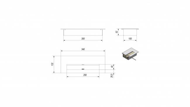 Биокамин Kratki CHARLIE 2 TUV стальной