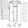 Шкаф угловой белый Стандарт цвет белый