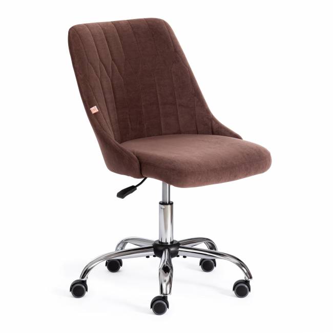 Кресло Сван/Swan флок , коричневый, 6 коричневый флок Кресло Сван/Swan флок , коричневый, 6 коричневый флок