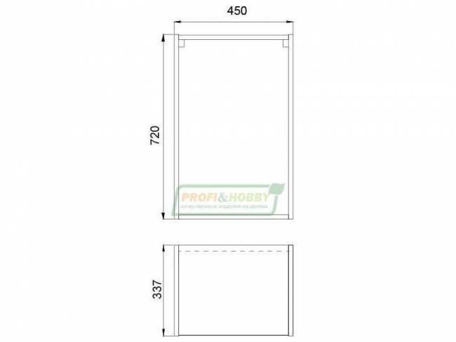 Шкаф (корпус) 450х340х720