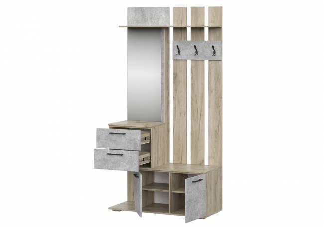 Вальс ВШ-1 дуб крафт серый / бетонный камень