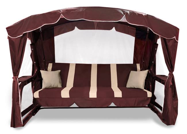 Качели садовые "Торонто Люкс Плюс", бордо