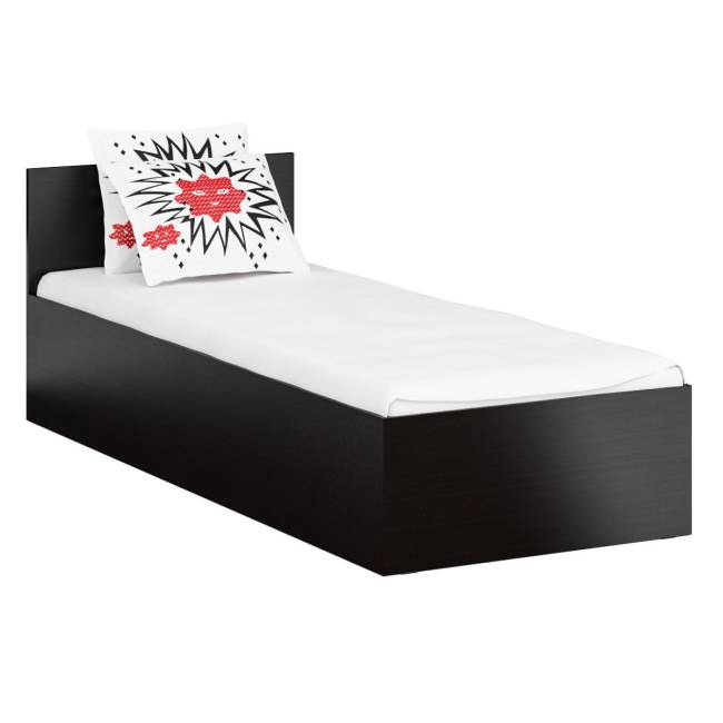 Кровать односпальная 800 с угловым шкафом Стандарт цвет венге