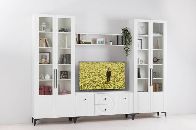 Шкаф Валенсия 13.217 цвет белый шагрень Шкаф Валенсия 13.217 цвет белый шагрень