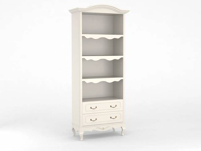 Стеллаж Малонн Ави с большими ящиками Белый