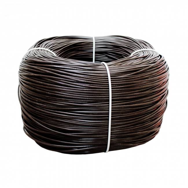 Плоский искусственный ротанг для плетения, "коричневый", 1200 м