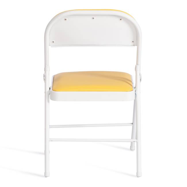 Стул складной Фолдер/Folder (мод.3022G) каркас: металл, сиденье/спинка: экокожа, 46.5х47.5х79см, желтый/белый (Комплект из 6 шт.) желтый, белый каркас: металл, сиденье/спинка: экокожа Стул складной Фолдер/Folder (мод.3022G) каркас: металл, сиденье/спинка: экокожа, 46.5х47.5х79см, желтый/белый (Комплект из 6 шт.) желтый, белый каркас: металл, сиденье/спинка: экокожа