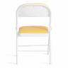 Стул складной Фолдер/Folder (мод.3022G) каркас: металл, сиденье/спинка: экокожа, 46.5х47.5х79см, желтый/белый (Комплект из 6 шт.) желтый, белый каркас: металл, сиденье/спинка: экокожа Стул складной Фолдер/Folder (мод.3022G) каркас: металл, сиденье/спинка: экокожа, 46.5х47.5х79см, желтый/белый (Комплект из 6 шт.) желтый, белый каркас: металл, сиденье/спинка: экокожа