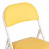 Стул складной Фолдер/Folder (мод.3022G) каркас: металл, сиденье/спинка: экокожа, 46.5х47.5х79см, желтый/белый (Комплект из 6 шт.) желтый, белый каркас: металл, сиденье/спинка: экокожа Стул складной Фолдер/Folder (мод.3022G) каркас: металл, сиденье/спинка: экокожа, 46.5х47.5х79см, желтый/белый (Комплект из 6 шт.) желтый, белый каркас: металл, сиденье/спинка: экокожа