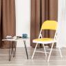 Стул складной Фолдер/Folder (мод.3022G) каркас: металл, сиденье/спинка: экокожа, 46.5х47.5х79см, желтый/белый (Комплект из 6 шт.) желтый, белый каркас: металл, сиденье/спинка: экокожа Стул складной Фолдер/Folder (мод.3022G) каркас: металл, сиденье/спинка: экокожа, 46.5х47.5х79см, желтый/белый (Комплект из 6 шт.) желтый, белый каркас: металл, сиденье/спинка: экокожа