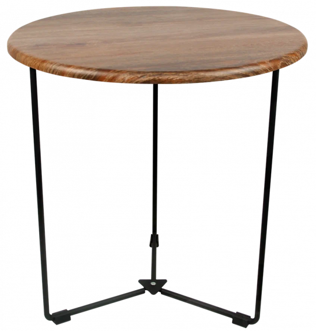 Журнальный столик круглый высокий М019.0А52 Дуб бомонт лофт 