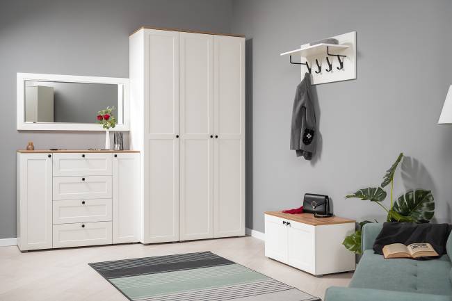 Зеркало Остин 17.03 цвет белый шагрень