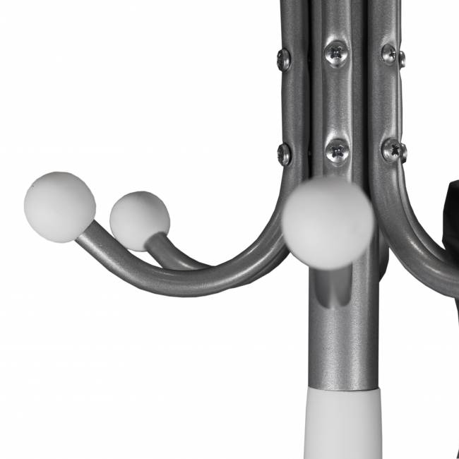 Вешалка напольная Д 2 металлик/ белый