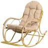 Кресло качалка с подножкой из искусственного ротанга, бамбук, разборное