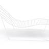 Шезлонг-лежак металлический Link Lounge белый 1530х710х820 мм